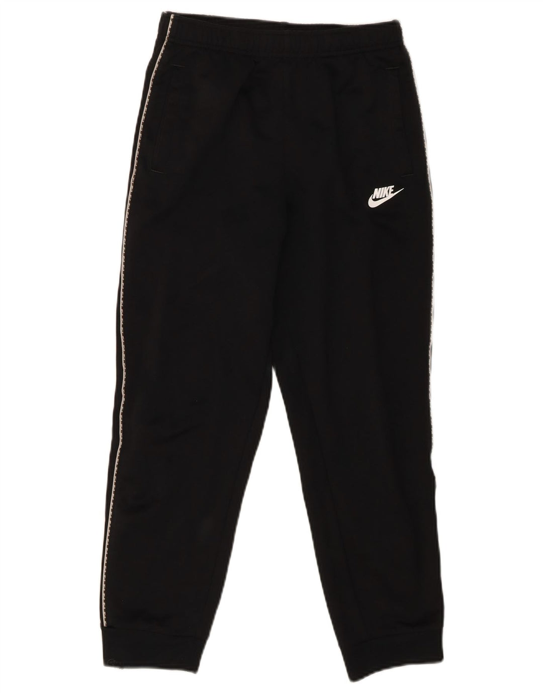 NIKE Boys Tracksuit Trousers Joggers 13-14 Years XL Black Polyester