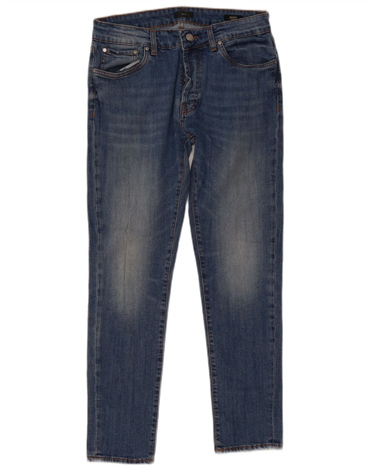 Liu Jo Męskie Scott Skinny Jeans W33 L29 Niebieski poliester