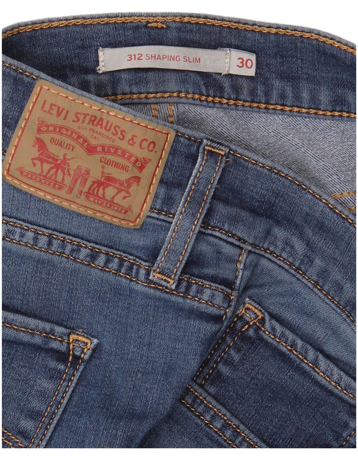 Damskie jeansy Levi's 312 Shaping W30 L32 Niebieskie