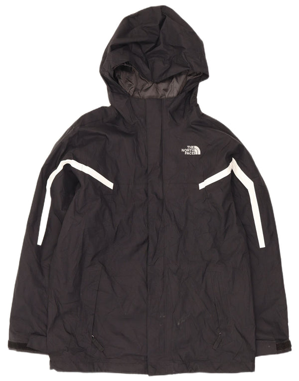 Chłopięca kurtka przeciwdeszczowa z kapturem The North Face 14-15 lat, duża, czarna, sportowa