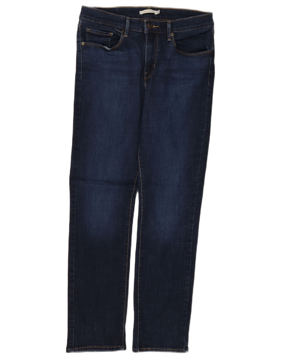 Damskie klasyczne proste dżinsy LEVI'S US 10 Large W30 L30 Granatowa bawełna