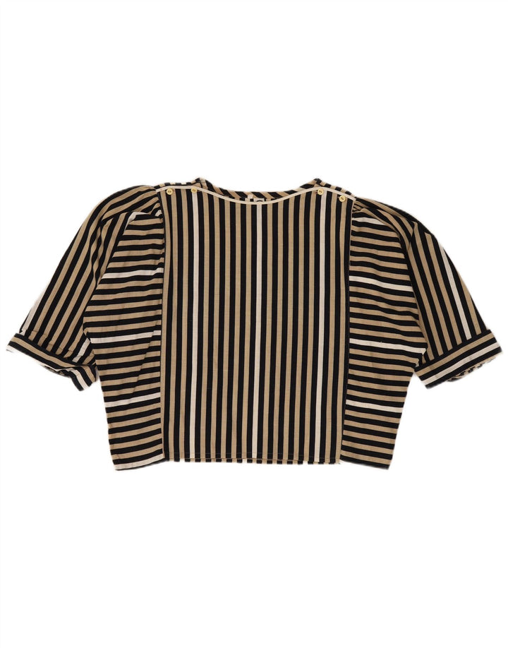 Damska bluzka C&A Crop Top EU 42, duża, bawełniana w czarne paski