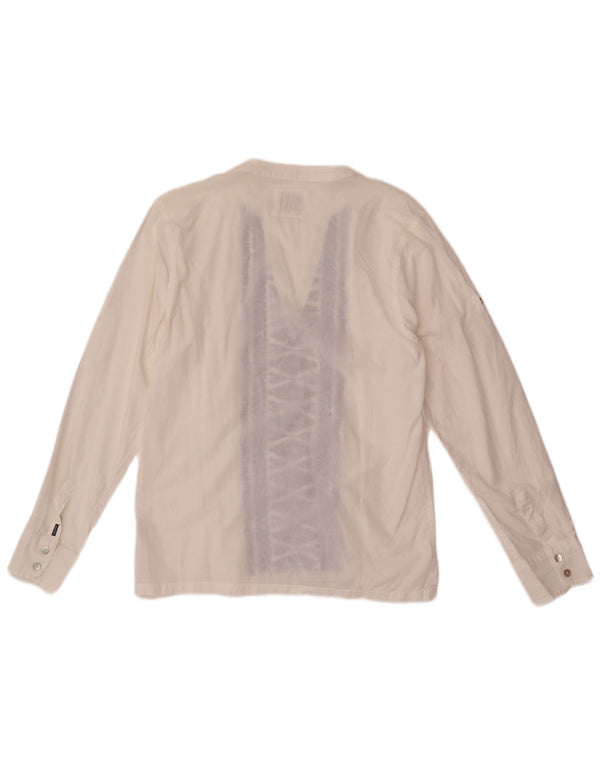 Bluzka dziewczęca Scotch & Soda z długim rękawem, 13-14 lat, biała, geometryczna