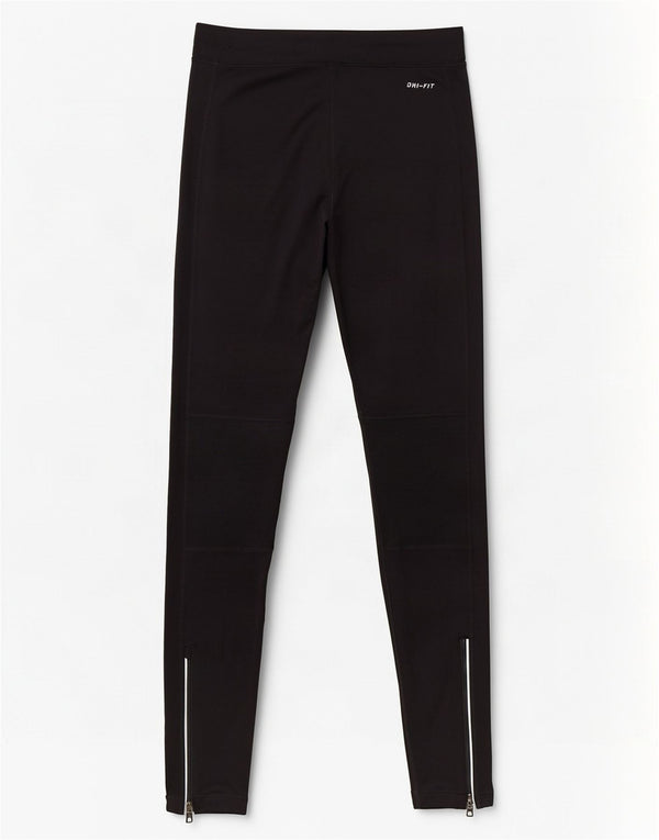 Damskie legginsy Nike Dri Fit UK 10, małe, czarne, poliestrowe