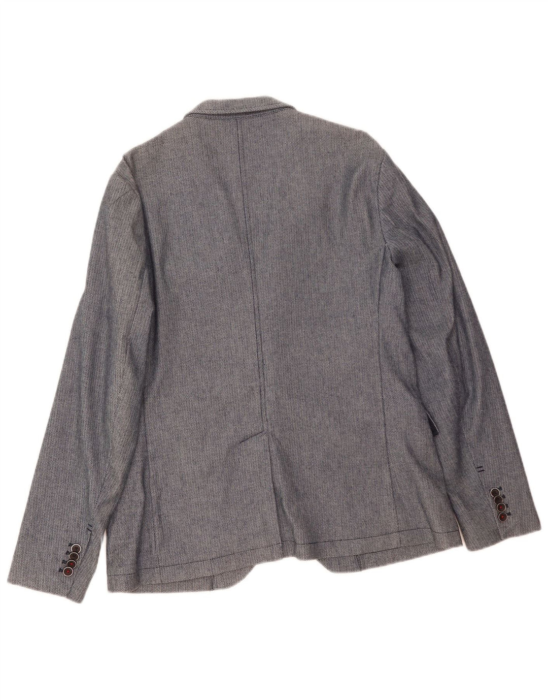 Zara Męska marynarka zapinana na 2 guziki EU 54 XL Niebieski geometryczny poliester
