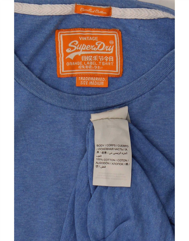 Superdry Męska koszulka Top Medium Blue Cotton