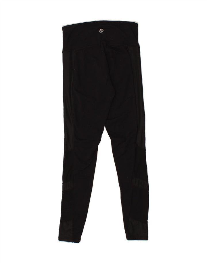 ATHLETA Womens Leggings UK 4 XS Black Polyester Vintage Athleta and Second-Hand Athleta from Messina Hembry 