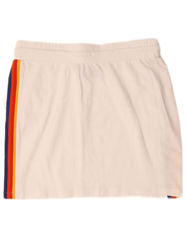 Damska spódnica mini Superdry UK 12 Medium W30, bawełna w białe paski