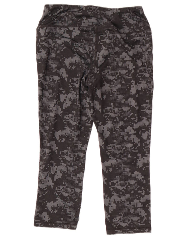 Damskie legginsy Reebok Capri UK 8, mały, czarny kamuflaż