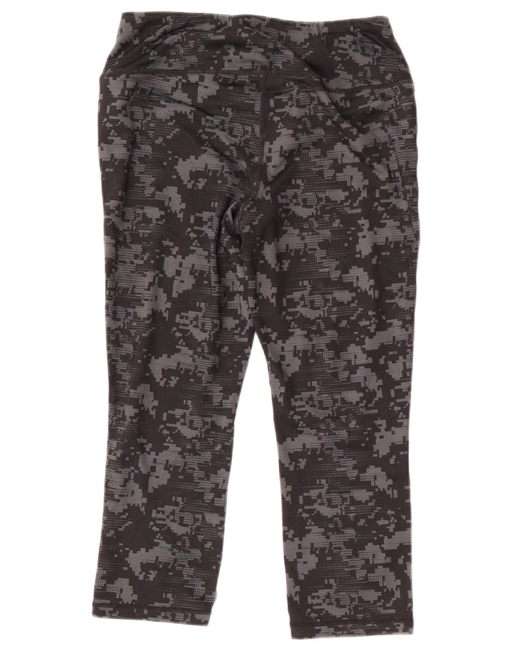 Damskie legginsy Reebok Capri UK 8, mały, czarny kamuflaż