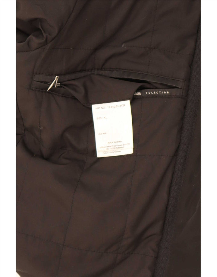 Męska kurtka użytkowa S.Oliver UK 42 XL, czarna wełna