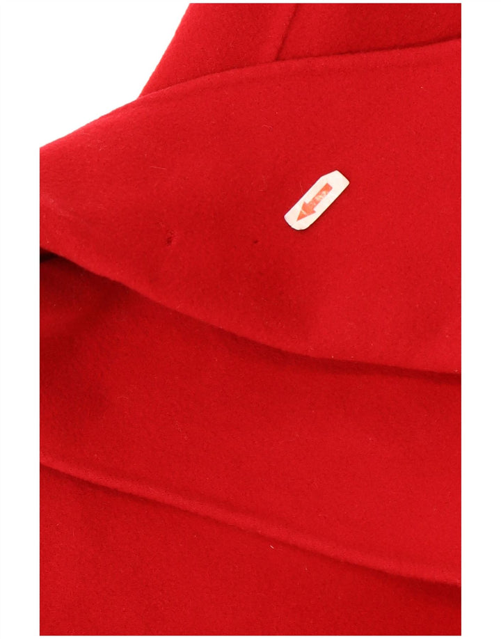 Płaszcz damski w stylu vintage UK 22 3XL czerwony