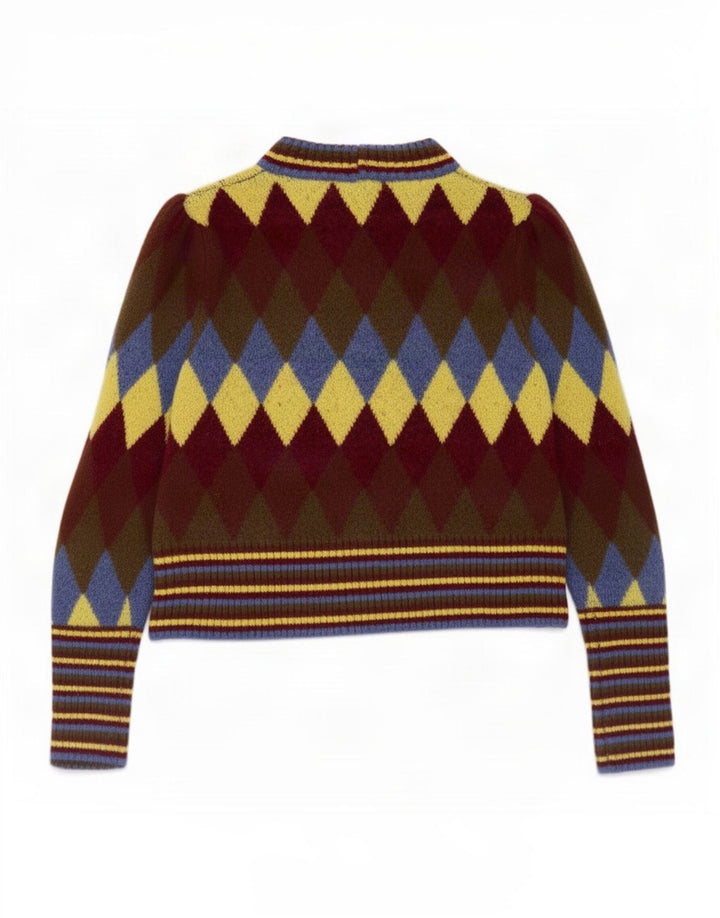 Sweter damski Zara z golfem UK 10, mały, wielokolorowy