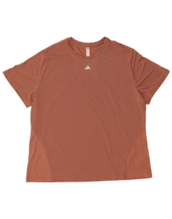 Damska koszulka Adidas Top UK 20/22 XL Brązowy poliester