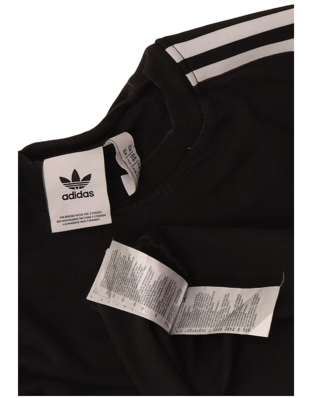Adidas Męski T-shirt Top Średni Czarny Bawełniany