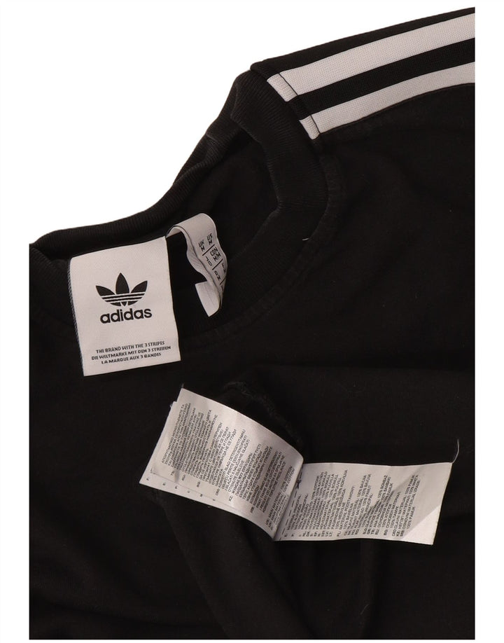 Adidas Męski T-shirt Top Średni Czarny Bawełniany