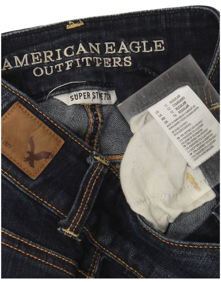 Damskie jeansy American Eagle Regular Bootcut UK 16 Large W34 L26 Granatowe