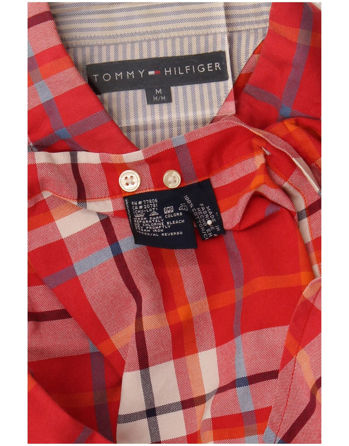 Koszula męska Tommy Hilfiger, bawełniana w czerwoną kratę