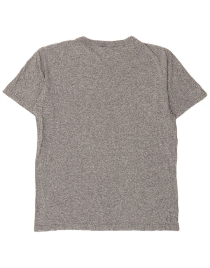 Męski T-shirt Champion z grafiką, duży, szary, nakrapiany