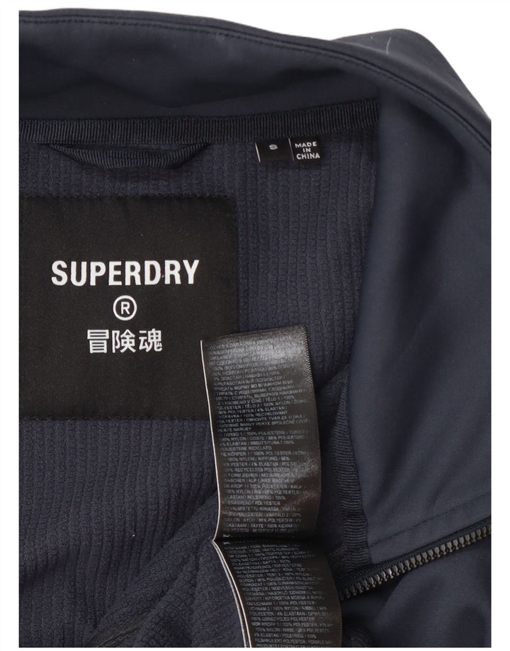 Męska kurtka dresowa Superdry, mała, granatowa, poliester