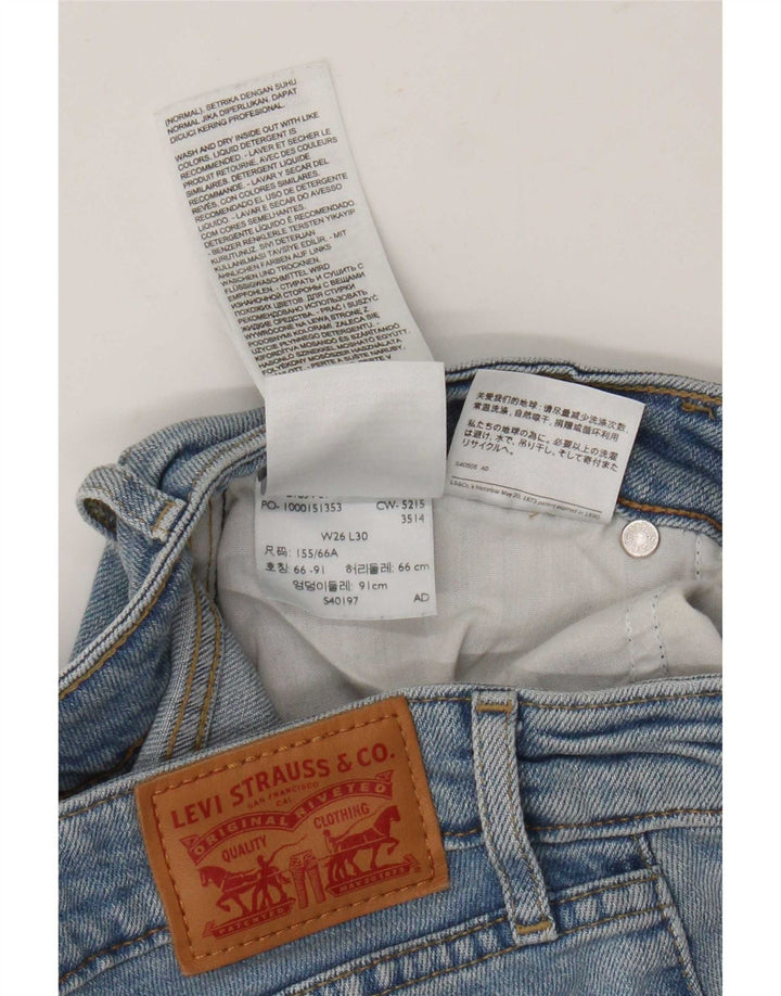 Damskie jeansy Levi's 714 Straight W26 L30 Niebieskie bawełniane