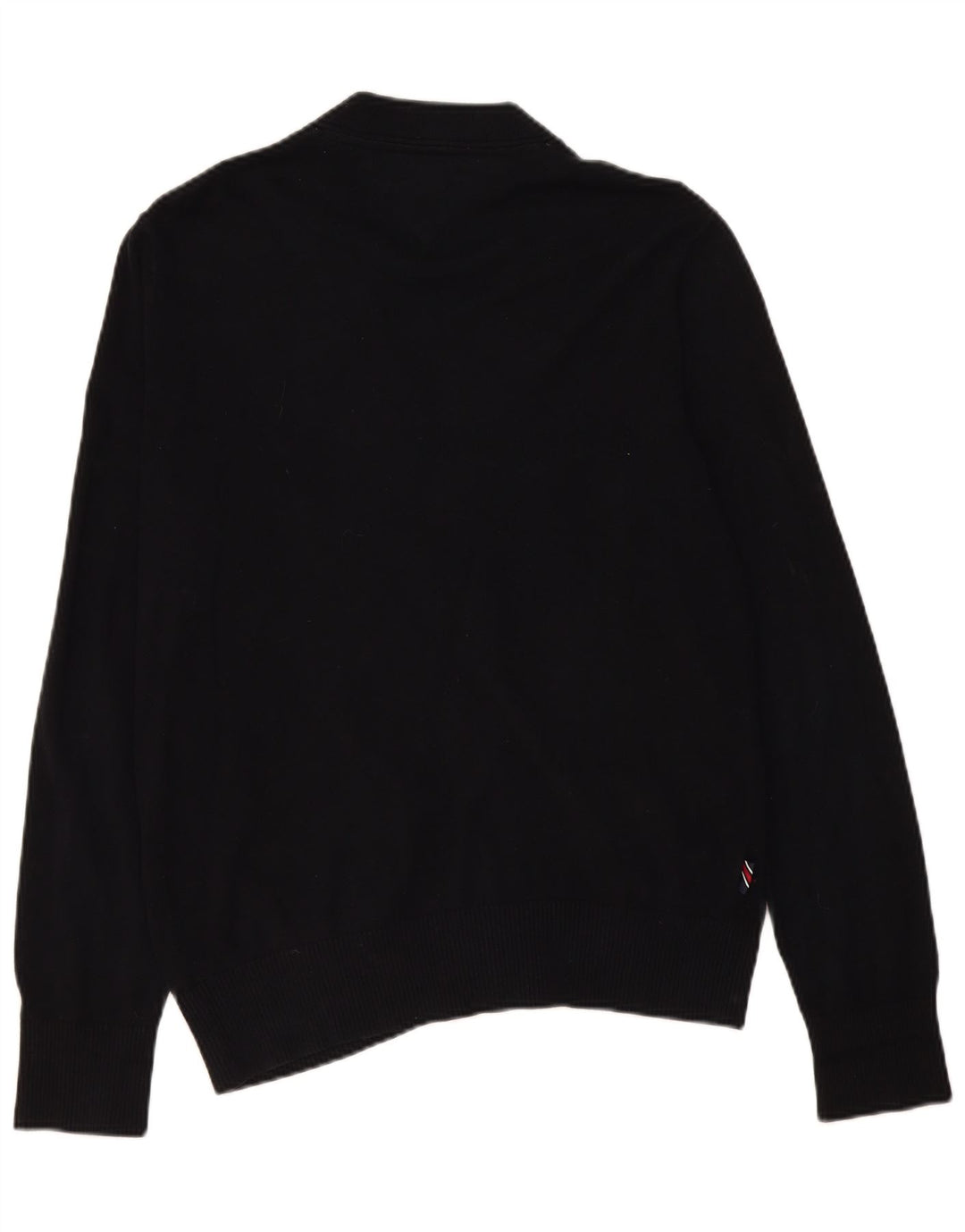 Męski sweter rozpinany Tommy Hilfiger, średni czarny, bawełniany