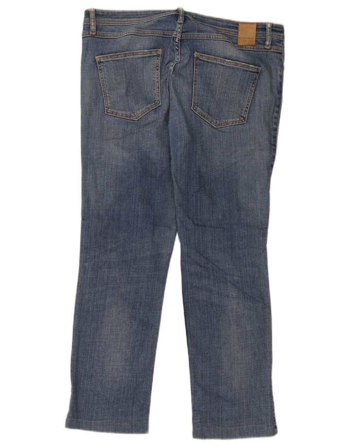 Damskie jeansy Zara w trudnej sytuacji, EU 42, duże, W32, L26, niebieskie