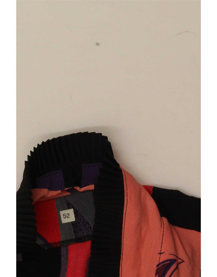 Damska marynarka w stylu vintage w abstrakcyjny wzór IT 52 2XL wielobarwna