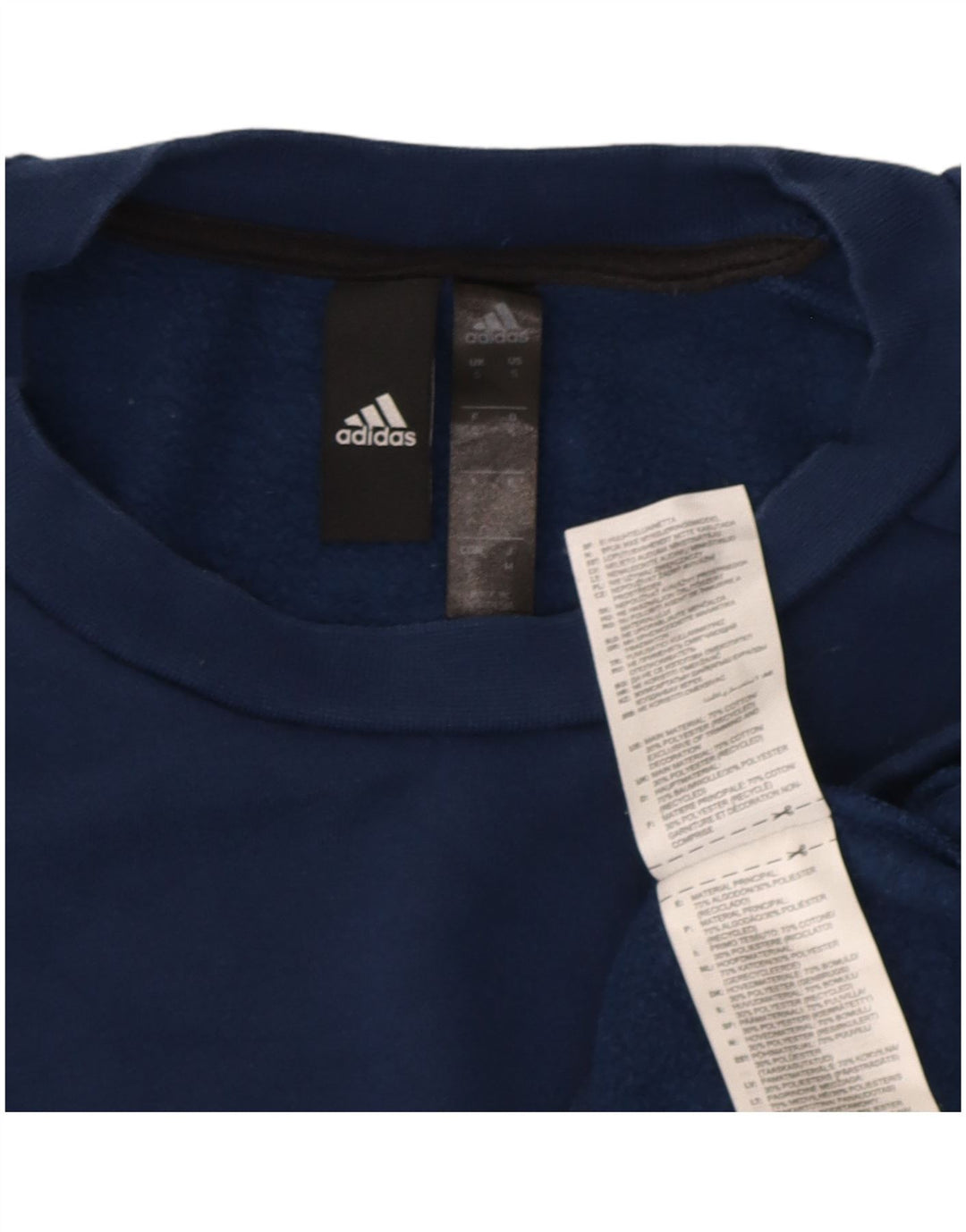 Adidas Męska Bluza Sweter Mały Granatowy Bawełniany