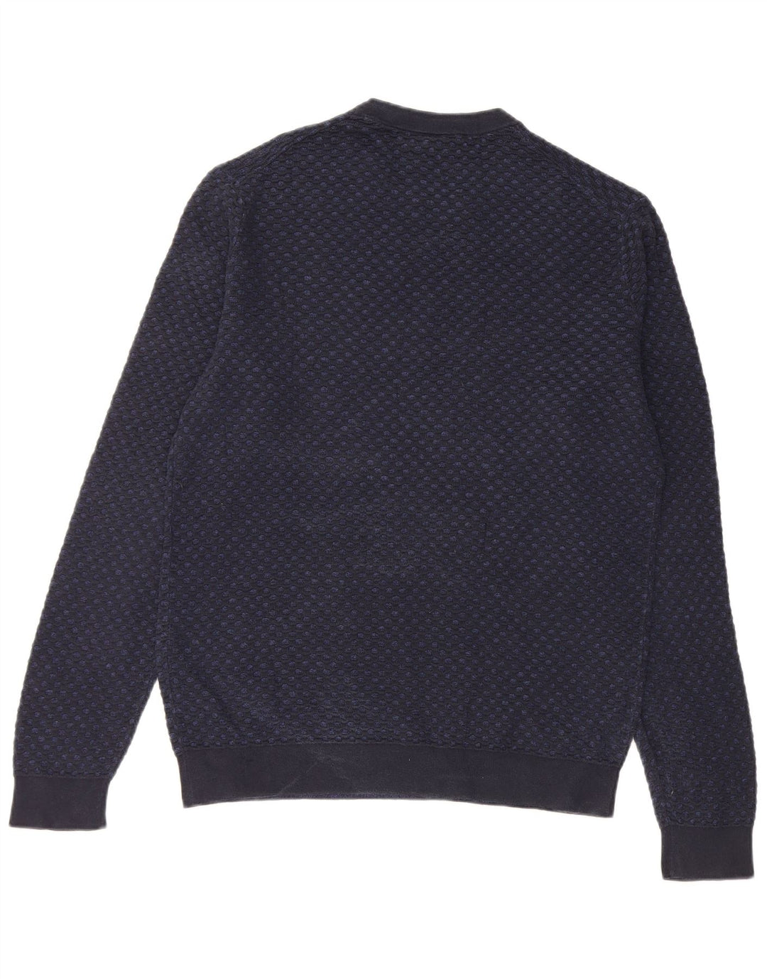 Męski sweter Calvin Klein z okrągłym dekoltem, mały, granatowy