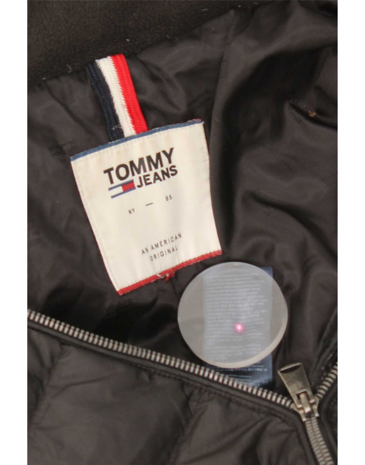 Damska ocieplana kurtka Tommy Hilfiger UK 14, średni czarny poliester
