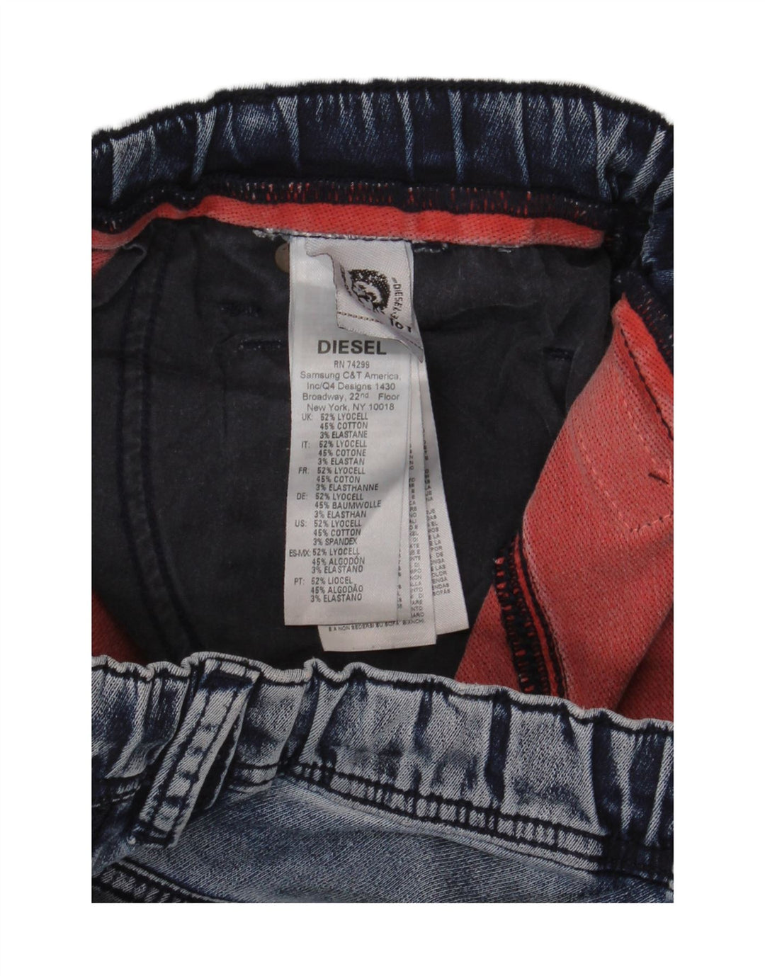 DIESEL Chłopięce dżinsy Capri 15-16 lat W32 L23 Niebieski Lyocell