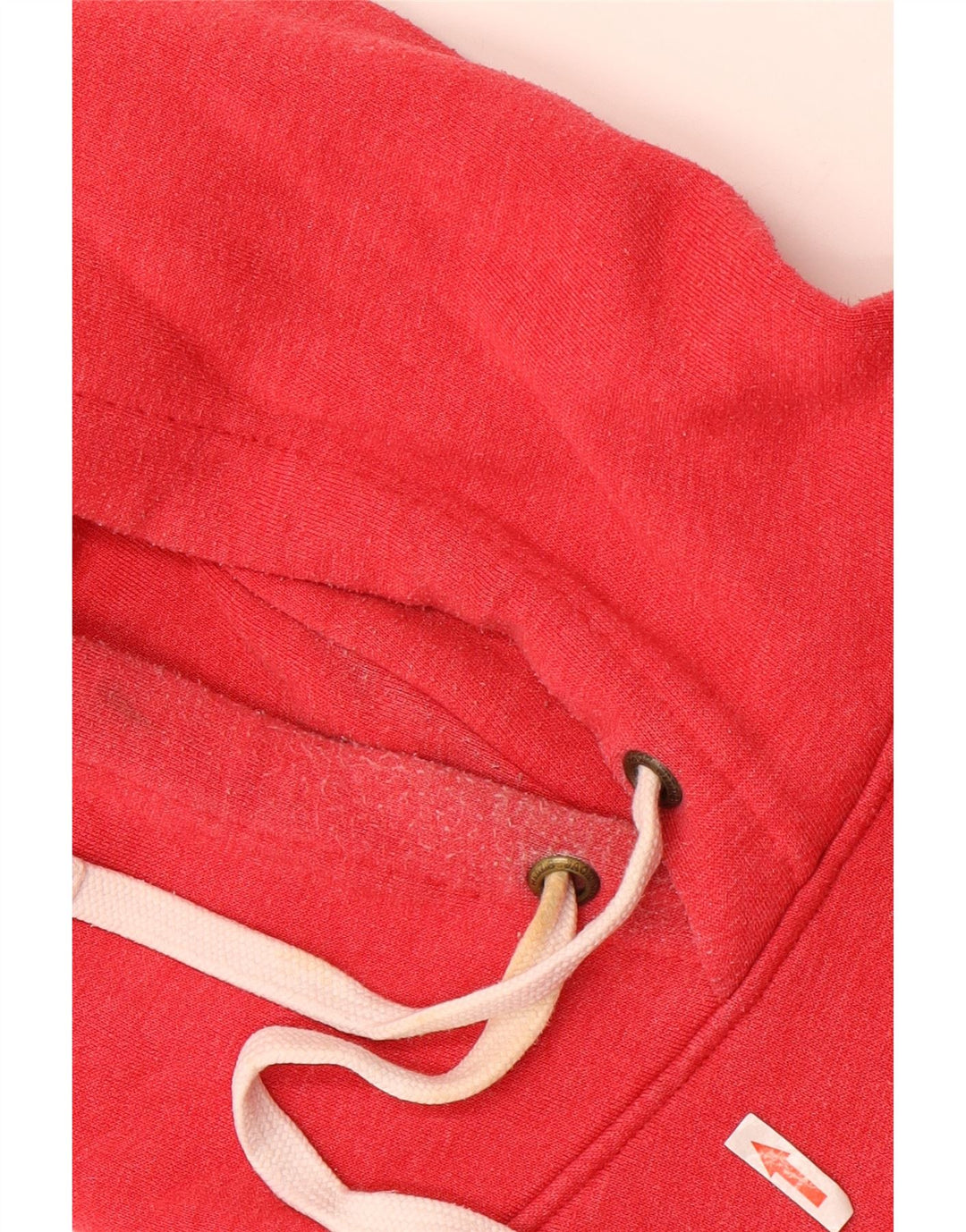 Męski sweter z kapturem i grafiką JACK WILLS, średnioczerwony, bawełniany