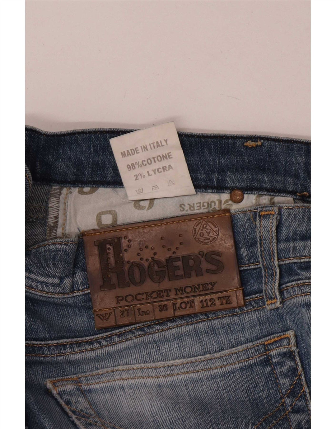 Jeansy damskie Roy Rogers IT 41 Small W27 L32 Niebieskie bawełniane