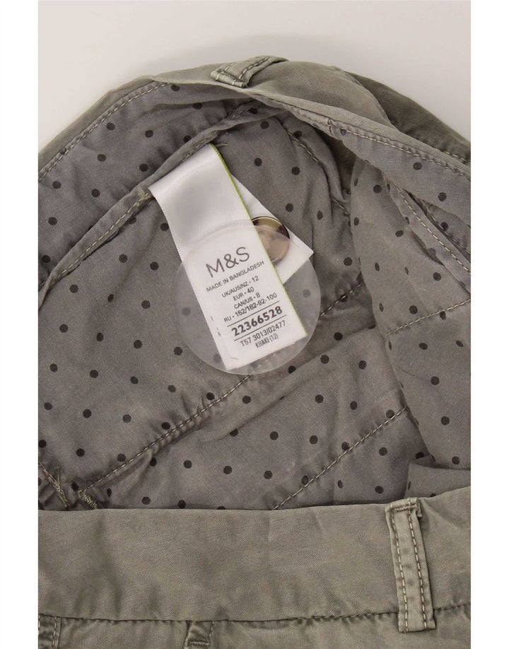 Damskie spodenki Chino Marks & Spencer UK 12 Medium W32, bawełna khaki