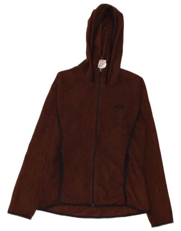 Damska kurtka polarowa z kapturem The North Face UK 12, średni brąz, poliester