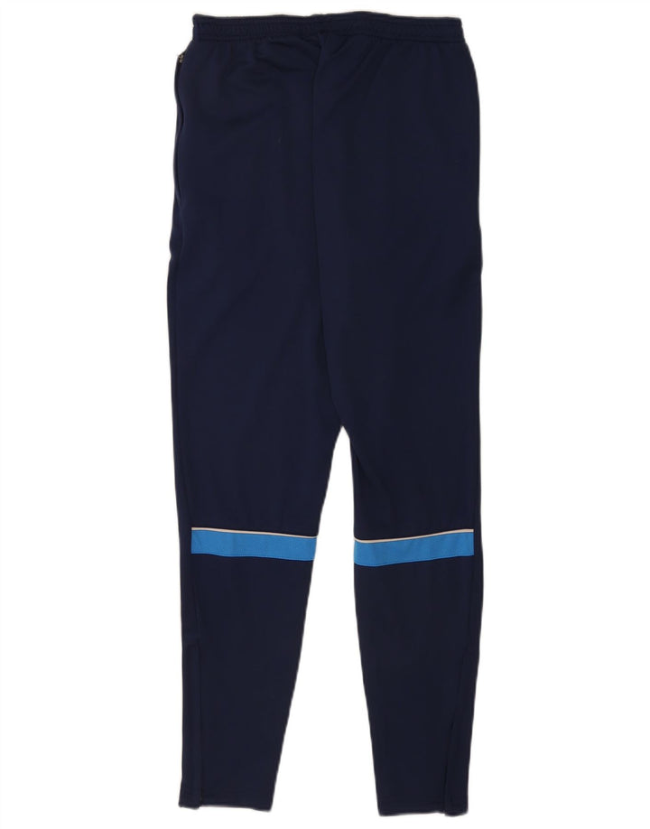 Męskie spodnie dresowe Nike Dri Fit, małe, granatowe, z poliestru w blokach kolorów