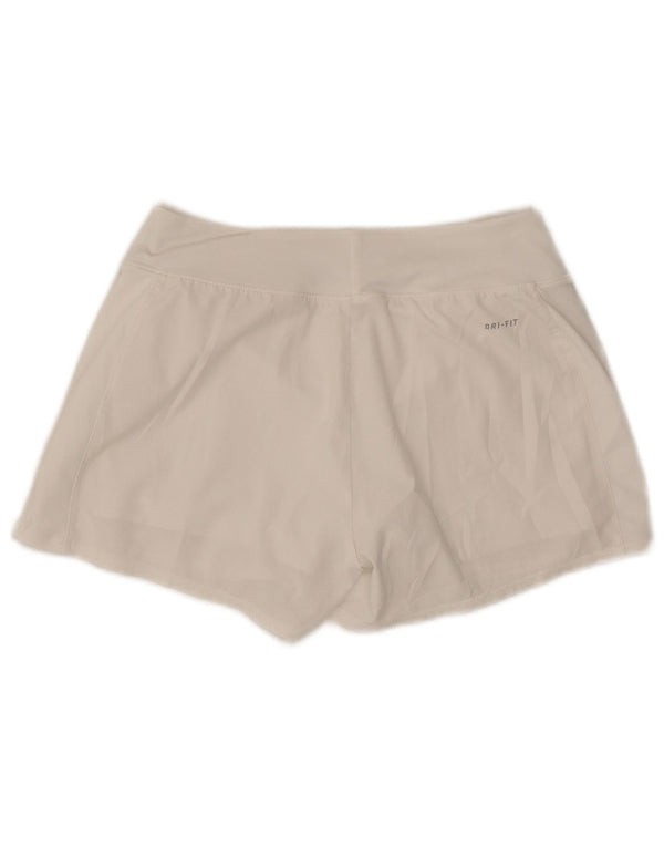 Damskie spodenki sportowe Nike Dri Fit UK 10, małe, białe