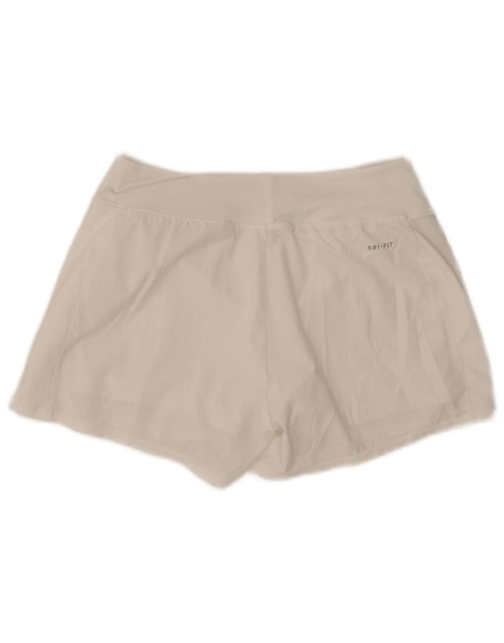Damskie spodenki sportowe Nike Dri Fit UK 10, małe, białe