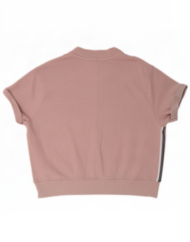 Damska bluza oversize Calvin Klein z grafiką UK 14, średni róż
