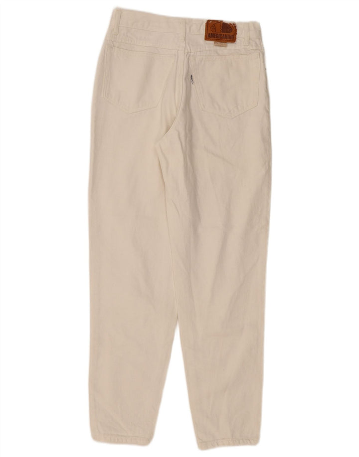 Damskie jeansy z wysokim stanem Americanino W28 L28 Off White Classic