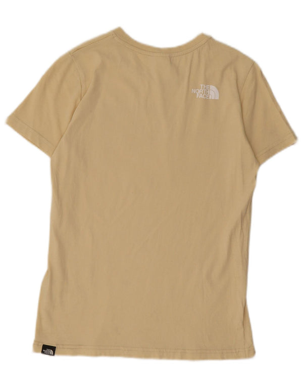 The North Face Boys Graphic T-Shirt Top 14-15 Years XL Yellow Cotton