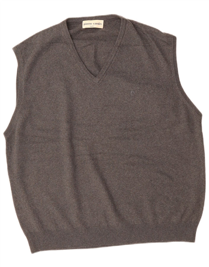 Męski podkoszulek bez rękawów PIERRE CARDIN XL, szary, akrylowy