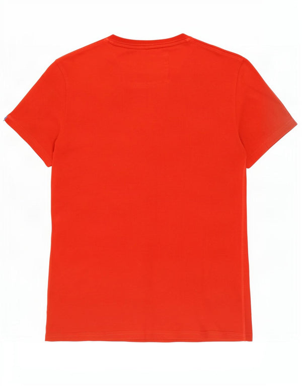Męski T-shirt z grafiką Superdry, bawełniany, średni czerwony
