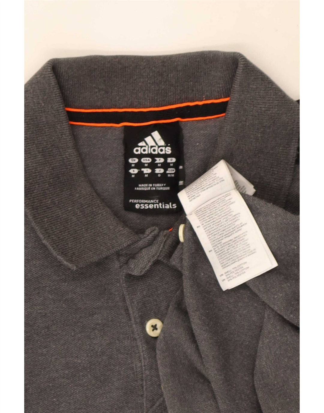 Męska koszulka polo Adidas Climalite, średnio szara, bawełniana