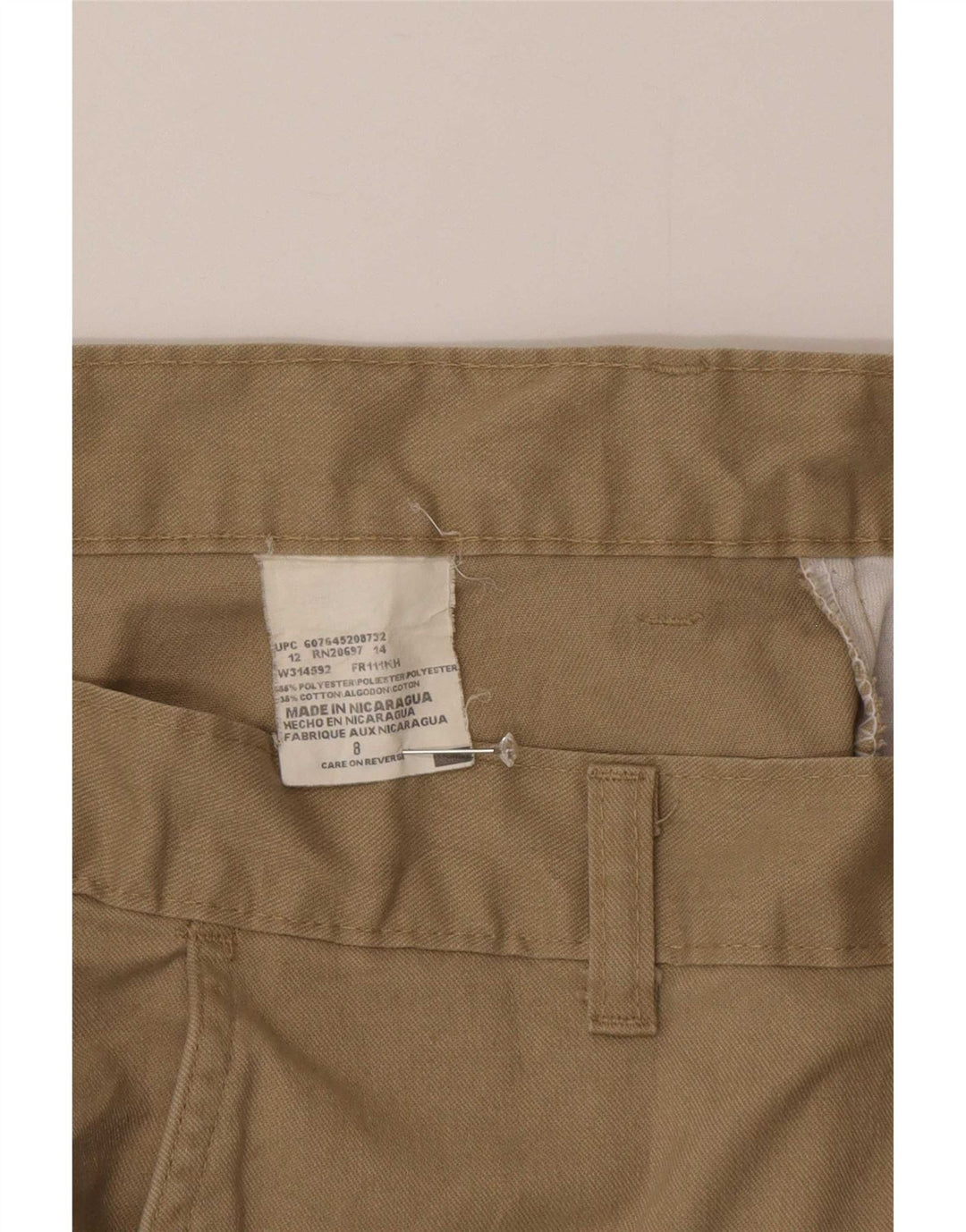 Damskie spodenki Chino Dickies US 8 Medium W30, bawełna khaki