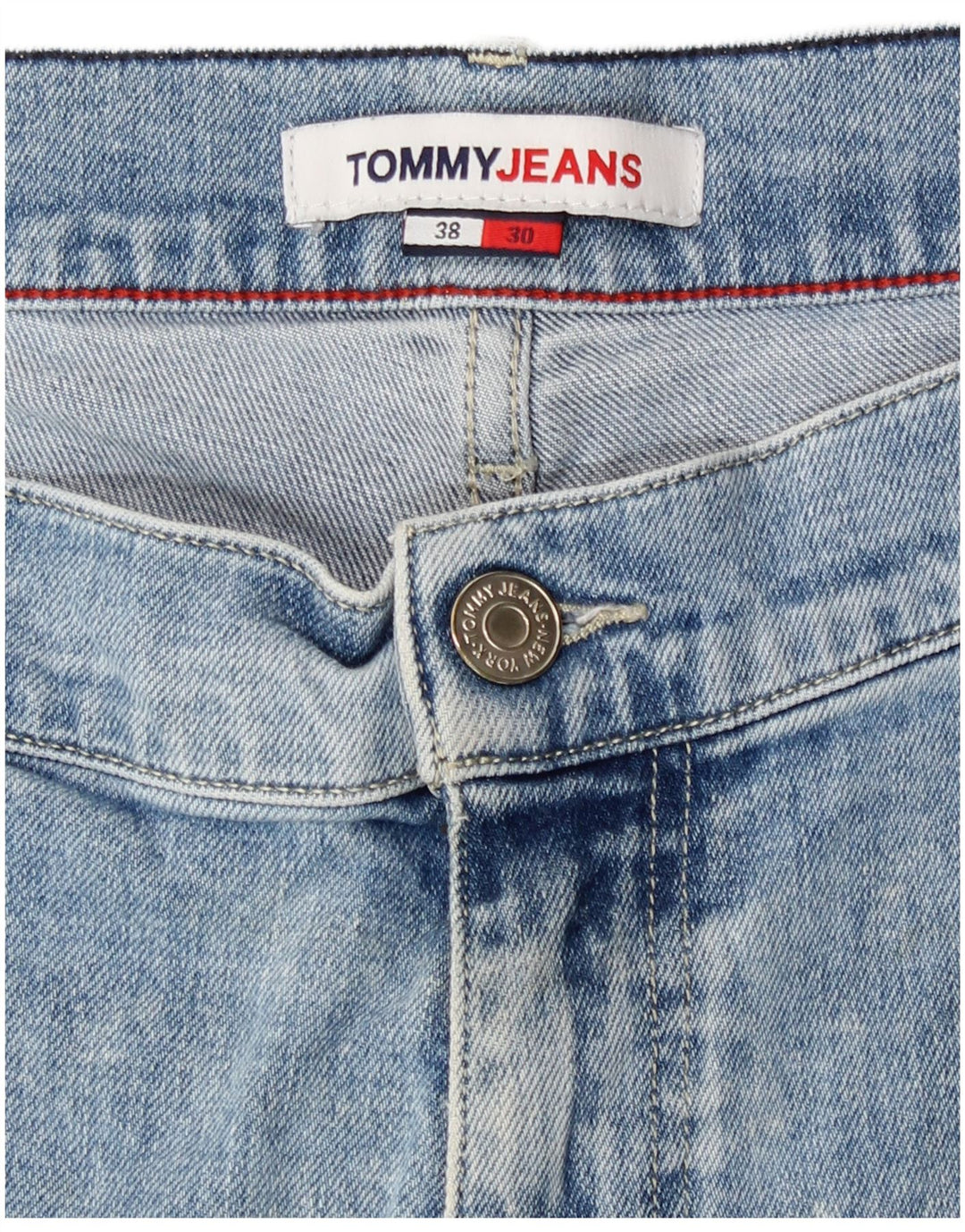 Męskie jeansy slim fit Tommy Hilfiger W38 L27 Niebieskie bawełniane
