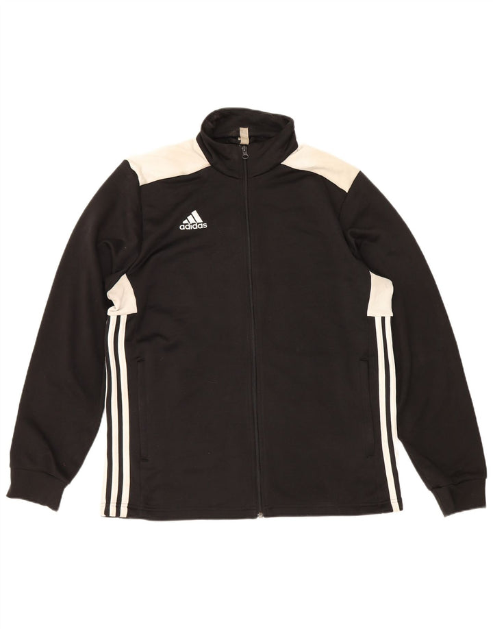Męska bluza dresowa Adidas, duża, czarna, poliestrowa z blokami kolorów