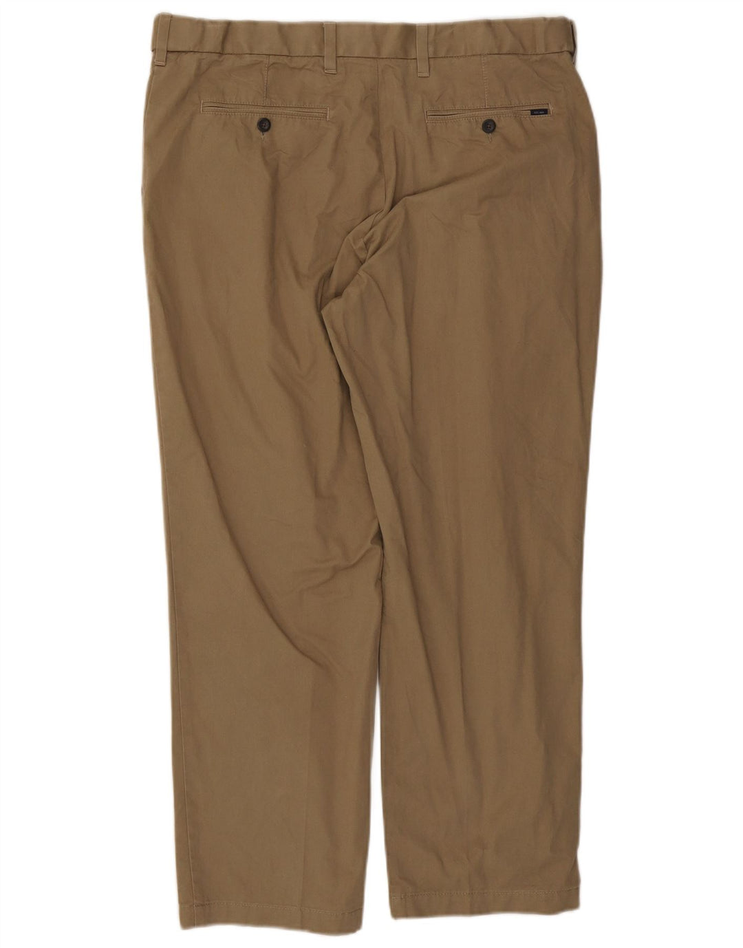 Marks & Spencer Męskie proste spodnie garniturowe W38 L29, bawełna khaki