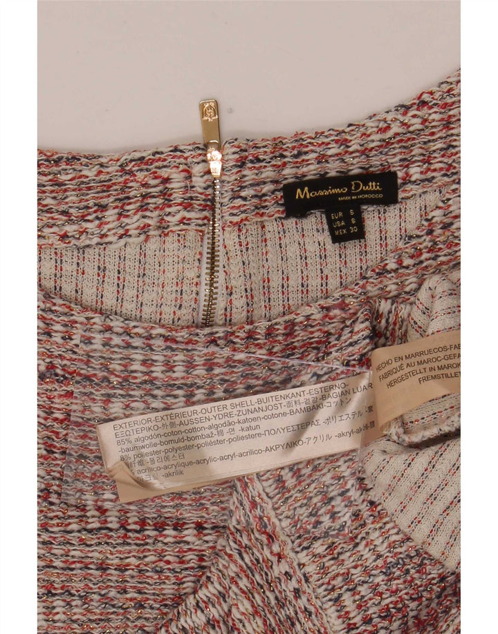 Sukienka damska Massimo Dutti UK 10 mała wielobarwna bawełna
